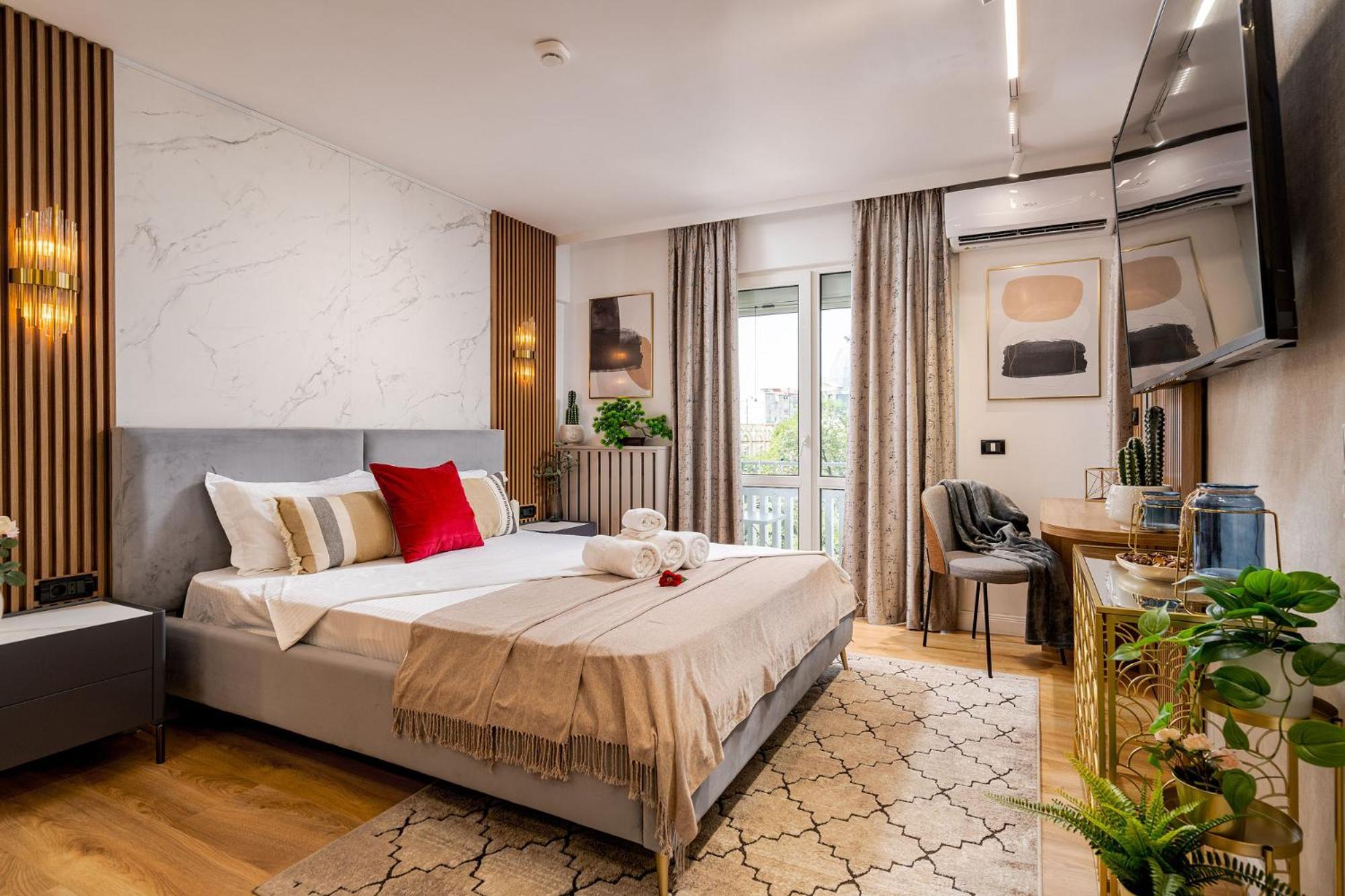 דירה Romana Vibe Elegance In The Heart Of The בוקרשט